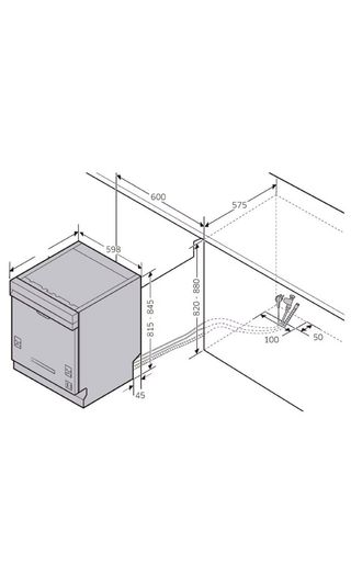 Lavavajillas Samsung inoxidable.
