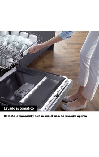Lavavajillas Samsung inoxidable.