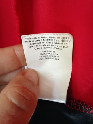 Vestido tubo rojo y negro 42