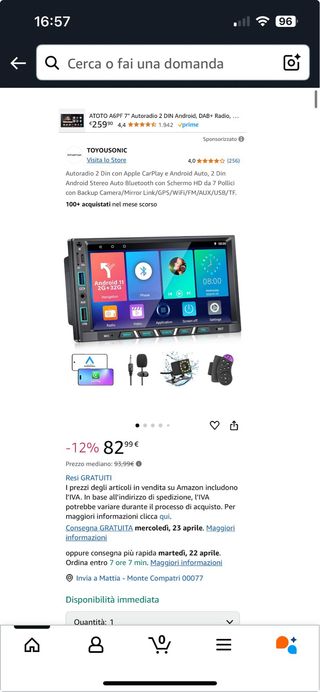 Autoradio Schermo per Auto