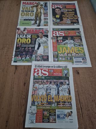 Lote Periódicos AS y MARCA 2015