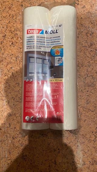 2 espuma aislante persianas TESA blanco 375x150 cm