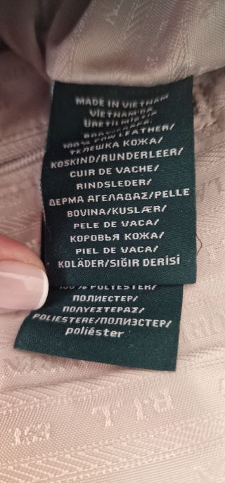 Bolso de piel Ralph Lauren