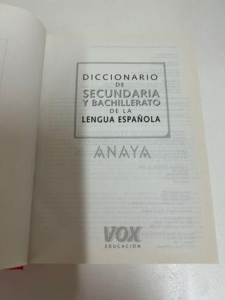 Diccionario de Secundaria y Bachillerato