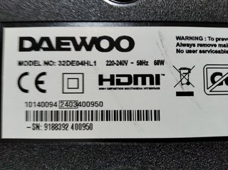 Tv Daewoo 32 pulgadas