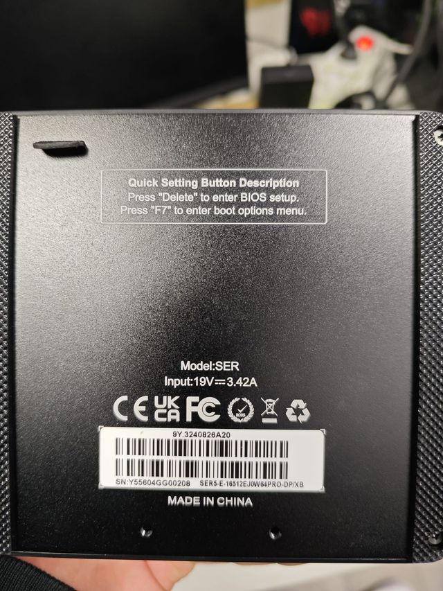 Beelink SER5 Mini PC(R 5 5560U 16Gb+512Gb) #G00208