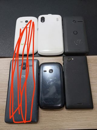 Lote 4 teléfonos funcionando ,leer