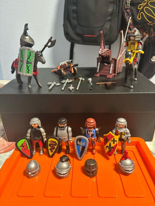 PLAYMOBIL SET MEDIEVAL CABALLEROS