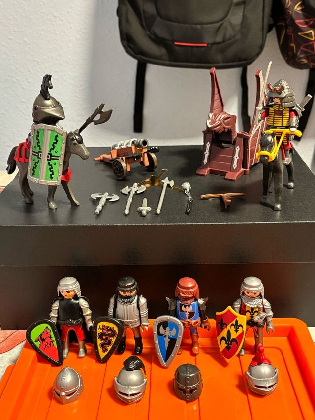 PLAYMOBIL SET MEDIEVAL CABALLEROS