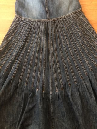 Falda larga vaquera Blanco Jeans