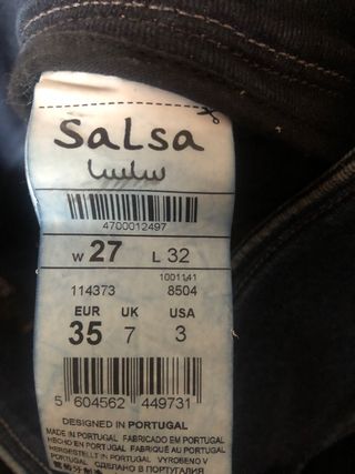 Pantalon vaquero salsa slim elegant