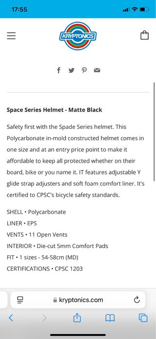 Casco skate Kryptonics