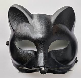 Disfraz Gato Negro Mujer Máscara Guantes Pajarita
