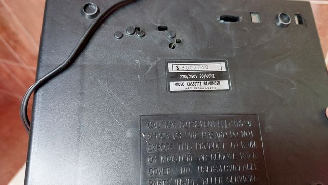 Rebobinador cintas vhs y adaptador para vhs-c