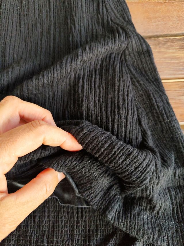 Vestido verano negro t-40