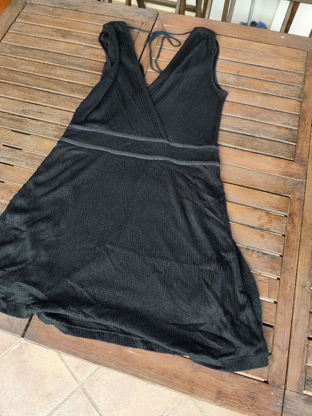 Vestido verano negro t-40