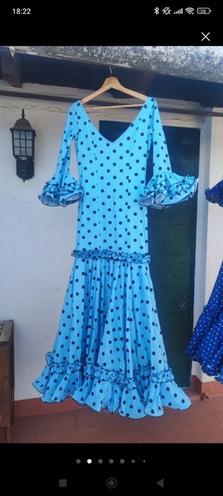 Traje de flamenca canastero 