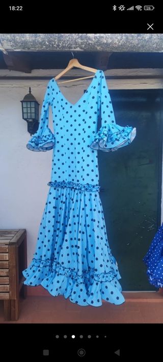 Traje de flamenca canastero 