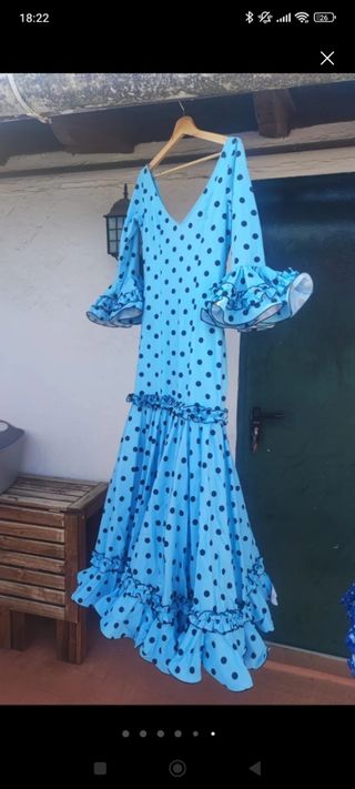 Traje de flamenca canastero 