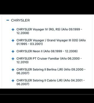 Bovina encendido Chrysler Jeep Dodge Plymouth