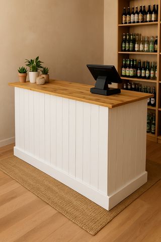 Mostrador in legno, banconi originali, PaleTienda