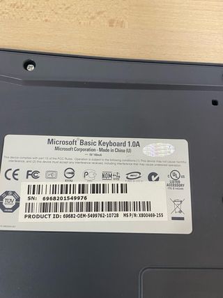 Teclado ordenador Microsoft