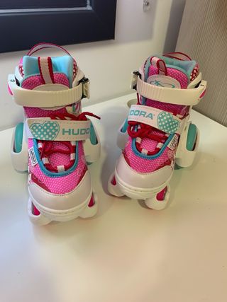 Patines aprendizaje niña