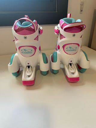 Patines aprendizaje niña