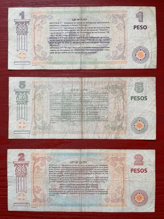 Argentina Provincia Buenos Aires banconote patacon