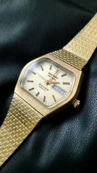 Reloj Longines automático años 1970s chapado oro