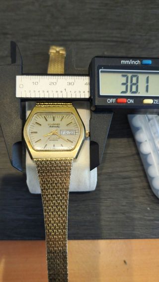 Reloj Longines automático años 1970s chapado oro