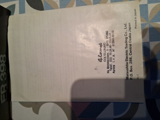 Beard Hair Trimmer ER 398 Panasonic