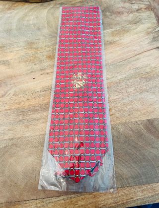 Corbata Paolo Gucci roja 100% seda a mano