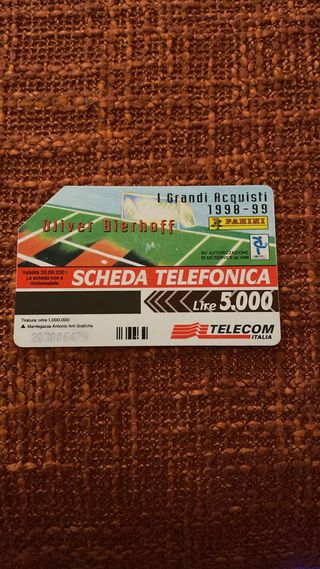 Scheda Telefonica Panini Bierhoff