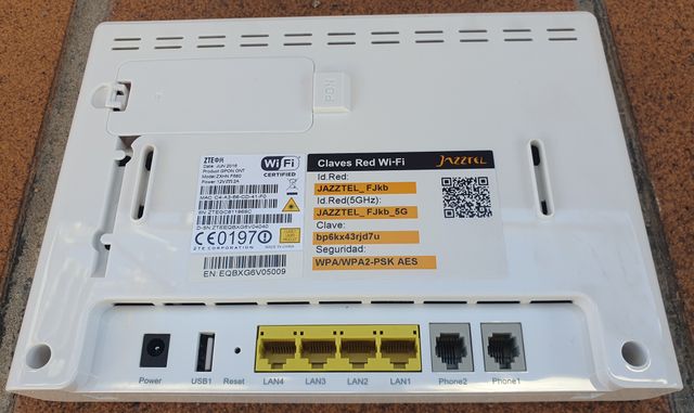 Router Fibra WiFi ZTE ZXHN F680 / Access Point