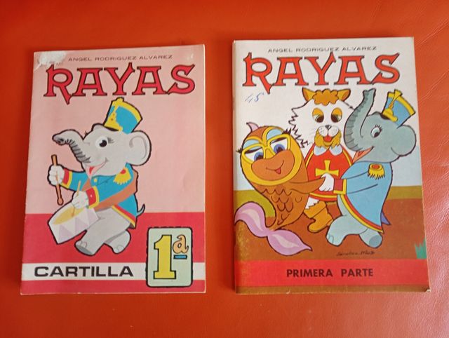 antiguas cartillas rayas,vintage