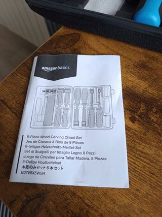 Juego de cinceles para madera.