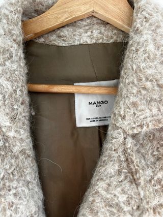 Abrigo mango Lana talla s