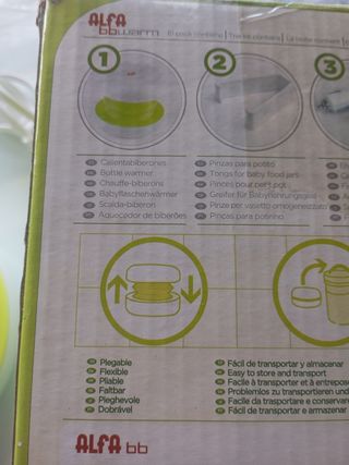 Calienta biberones de viaje niño bebe