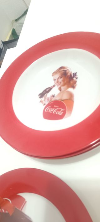 Vajilla Vintage Cocacola