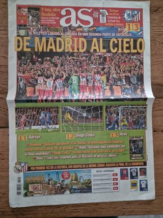 Periódico AS Pase Final Champions 2014