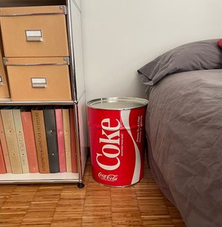Cubo taburete “cocacola” vintage
