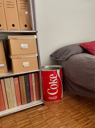 Cubo taburete “cocacola” vintage