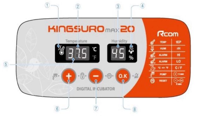 INCUBADORA RCOM KING SURO
