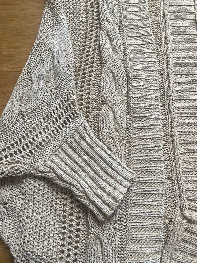 Cárdigan beige de punto de Pepe Jeans