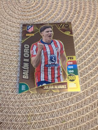 Carta Nuevo Balón de oro Julián Alvarez Adrenalyn