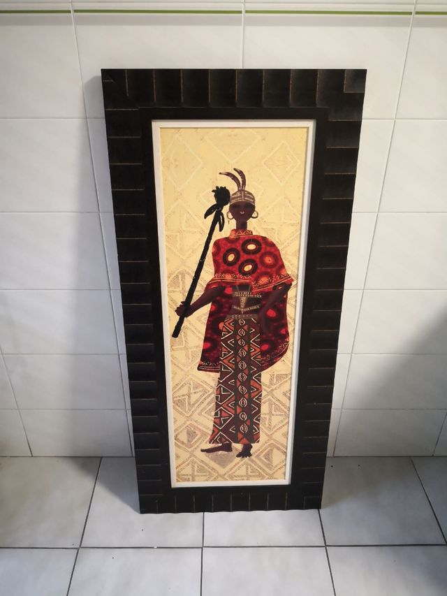 Cuadro étnico. 110x50.