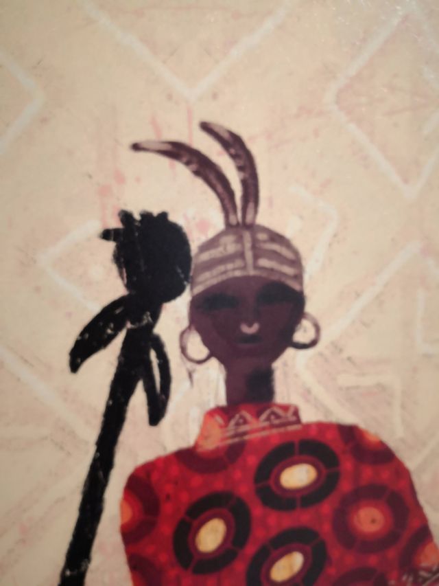 Cuadro étnico. 110x50.