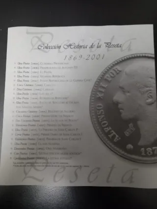 Historia de la Peseta. 1869-2001