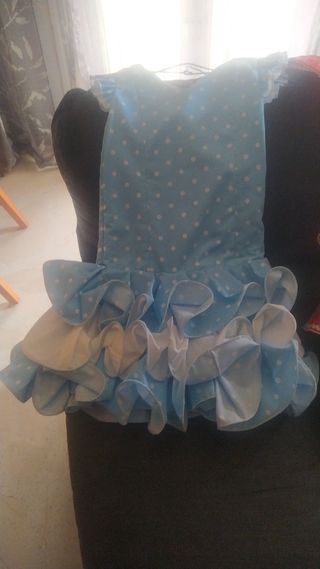 Traje de flamenca infantil cortito